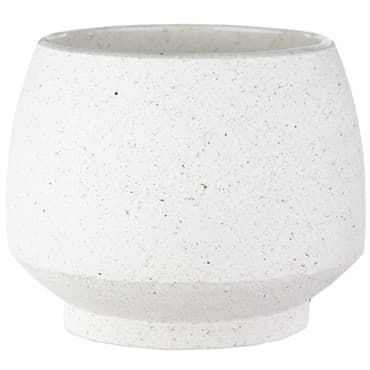 SSI 4" Stoneware Tapered Pot White — photo 1 of 2