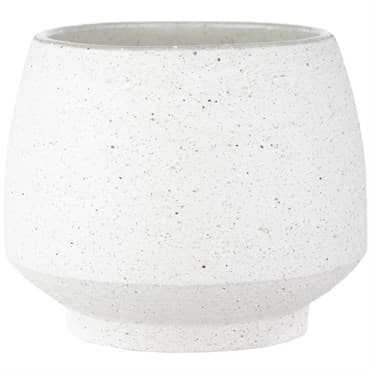 SSI 4.5" Stoneware Tapered Pot White — photo 1 of 2