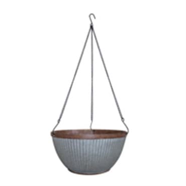 Southern Patio 12" Westlake Hanging Basket Rustic Galvanized — photo 1 of 2
