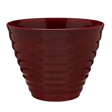 Southern Patio 16" Beehive Planter With Saucer Red Splatter — photo 1 of 2
