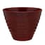 Southern Patio 16" Beehive Planter With Saucer Red Splatter — thumbnail 1 of 2