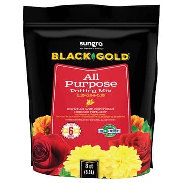 Black Gold All Purpose Potting Soil w/CRF 8qt (240/PL) — photo 1 of 2