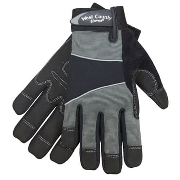 SWI West County Men Work Glove Coal X-Large Synthetic Leather Pad Palm — photo 1 of 2