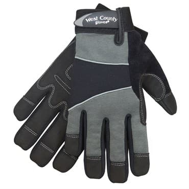 SWI West County Men Work Glove Coal XXL Synthetic Leather Pad Palm — photo 1 of 2