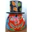 Talavera 15"H x 10"W Pumpkin with Hat — thumbnail 1 of 2