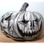 Talaveera 12" Haunted Pumpkin Black & White — thumbnail 1 of 2
