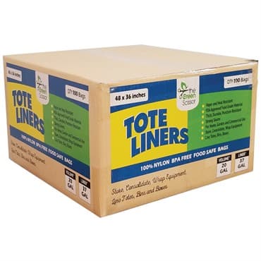 Green Scissor 48"x36" Tote Liners - 100/Pack (BULK) — photo 1 of 2