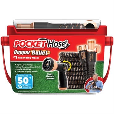 Telebrands 50' Pocket Hose Copper Bullet — photo 1 of 2