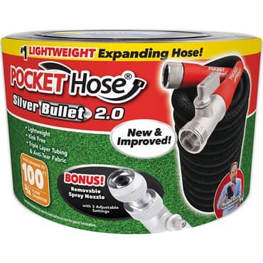 Telebrands 100' Pocket Hose Silver Bullet 2.0 — photo 1 of 2