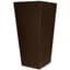 Tusco 26" Cosmo Tall Square Planter Espresso — thumbnail 1 of 2