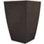 Tusco 23" Modern Tall Square Planter Espresso — thumbnail 1 of 2