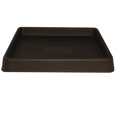 Tusco 15" Square Saucer Planter Tray Espresso — photo 1 of 2