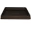 Tusco 15" Square Saucer Planter Tray Espresso — thumbnail 1 of 2