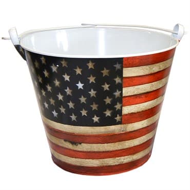 VCS 10" Stars & Stripes Bucket Planter — photo 1 of 2