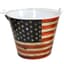 VCS 10" Stars & Stripes Bucket Planter — thumbnail 1 of 2