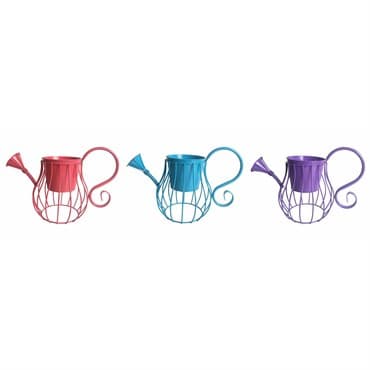 VCS 8" Colorful Wire Watering Can Planters — photo 1 of 2