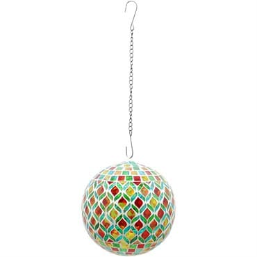 VCS 8" Yellow & Green Hanging Glass Globe — photo 1 of 2