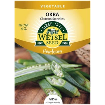 Okra, Heirloom Clemson Spineless 4 Grams — photo 1 of 2