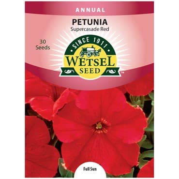 Petunia, Red Supercascade 30 Seed Count — photo 1 of 2