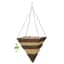 WSP 14" Brushwood & White Rattan Square Cone — thumbnail 1 of 2