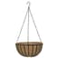 WSP 12" Black Traditional Hanging Basket with Coco Liner — thumbnail 1 of 2