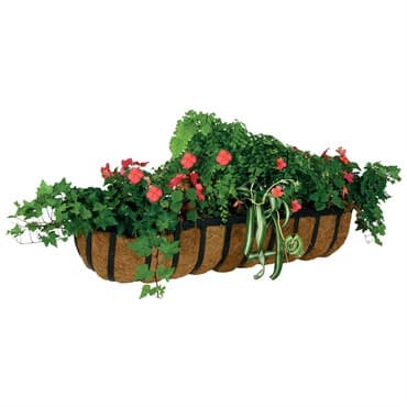 WSP 36" Forge Trough Planter With Coco Liner — photo 1 of 2
