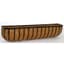 WSP 48" Black Wall Trough Planter w/ Liner — thumbnail 1 of 2