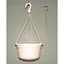 BLD 10" POP White Hanging Basket with Wire Hanger 50/CS — thumbnail 2 of 2
