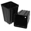 T. O. Plastics Square Vacuum Deep 355 Nursery Pot Black 450 Per Case 40 Cases Per Pallet 700035C 03.55 — thumbnail 2 of 2