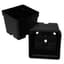 T. O. Plastics 04.00 Sq Pot Square Vacuum Traditional 400 Black 500 Per Case 30Cs/Pl 700070C — thumbnail 2 of 2