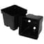 T. O. Plastics 04.50 Sq Pot Square Vacuum Traditional450 Black 375 Per Case 28Cs/Pl 700087C — thumbnail 2 of 2