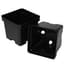 T. O. Plastics 04.50 Sq Pot Square Vacuum Traditional 450 Black 300 Per Case 32Cs/Pl 700076C — thumbnail 2 of 2