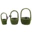 SuperMoss 3pc Set Vista Round Moss Deco Baskets — thumbnail 2 of 2