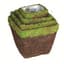 SuperMoss 4pc Set Ventura Square Moss Deco Baskets — thumbnail 2 of 2