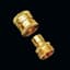 Dramm 740C Brass Quick Connect M/F Full Flow 25/CS — thumbnail 2 of 2