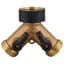 Melnor 2 Way Metal Hose Connector W/ Shut Off Valves — thumbnail 2 of 2