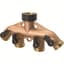 Melnor 4 Way Metal Hose Connector W/ Shut Off Valves — thumbnail 2 of 2