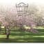 Panacea 84" Romantic Fan Curved Trellis Black — thumbnail 2 of 2