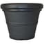 Tusco 15.5" Rolled Rim Planter Black — thumbnail 2 of 2