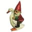 MCarr Gnome On Goose Resin Statue — thumbnail 2 of 2