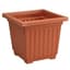 DLN 15.00 Square Color Planter Clay 10/CS 33CS/PL — thumbnail 2 of 2