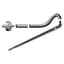 Netafim 24in 0.5gph Angle Barbed PCNL Dripper Stake Assembly w/ Super Flex UV White PE Tubing 25/BG — thumbnail 2 of 2