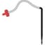 Netafim 30in 0.5gph Angle Barbed PCNL Dripper Stake Assembly w/ Super Flex UV White PE Tubing 25/BG — thumbnail 2 of 2