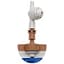 Netafim 23.4gpm SpinNetafim Sprinkler Head Assembly w/ CNL Brown Mist Brown Body Blue Spinner 25/BG — thumbnail 2 of 2