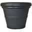 Tusco 13.5" Rolled Rim Planter Black — thumbnail 2 of 2