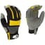 BGC Mens Synthetic Palm Performance Glove M Black Gray Yellow — thumbnail 2 of 2