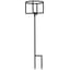 AGW 36"x12" Standing Plant Stand Black Holds 10" Pot — thumbnail 2 of 2