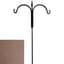 AGW 90"x24" Square Tall Double Shepherd Hook w/ Finial Bronze — thumbnail 2 of 2