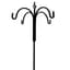 AGW 90"x24" Tall 4 Hook Spiral Twist Black — thumbnail 2 of 2
