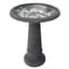 Algreen Acerra 20" Stone Composite Birdbath Gray — thumbnail 2 of 2